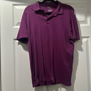 Dark purple men’s “polo” shirt short sleeved Large